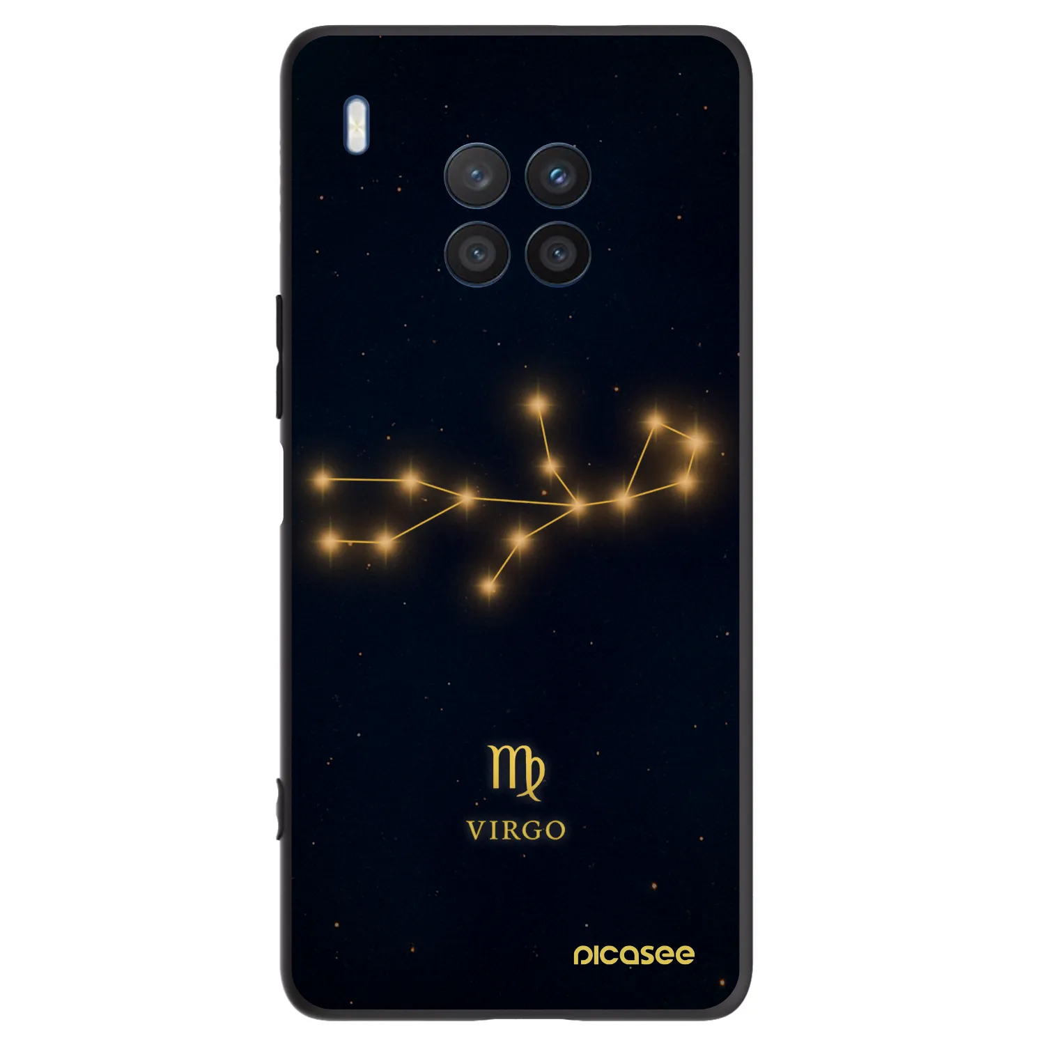 Picasee fekete szilikon tok az alábbi mobiltelefonokra Honor 50 Lite - VIRGO