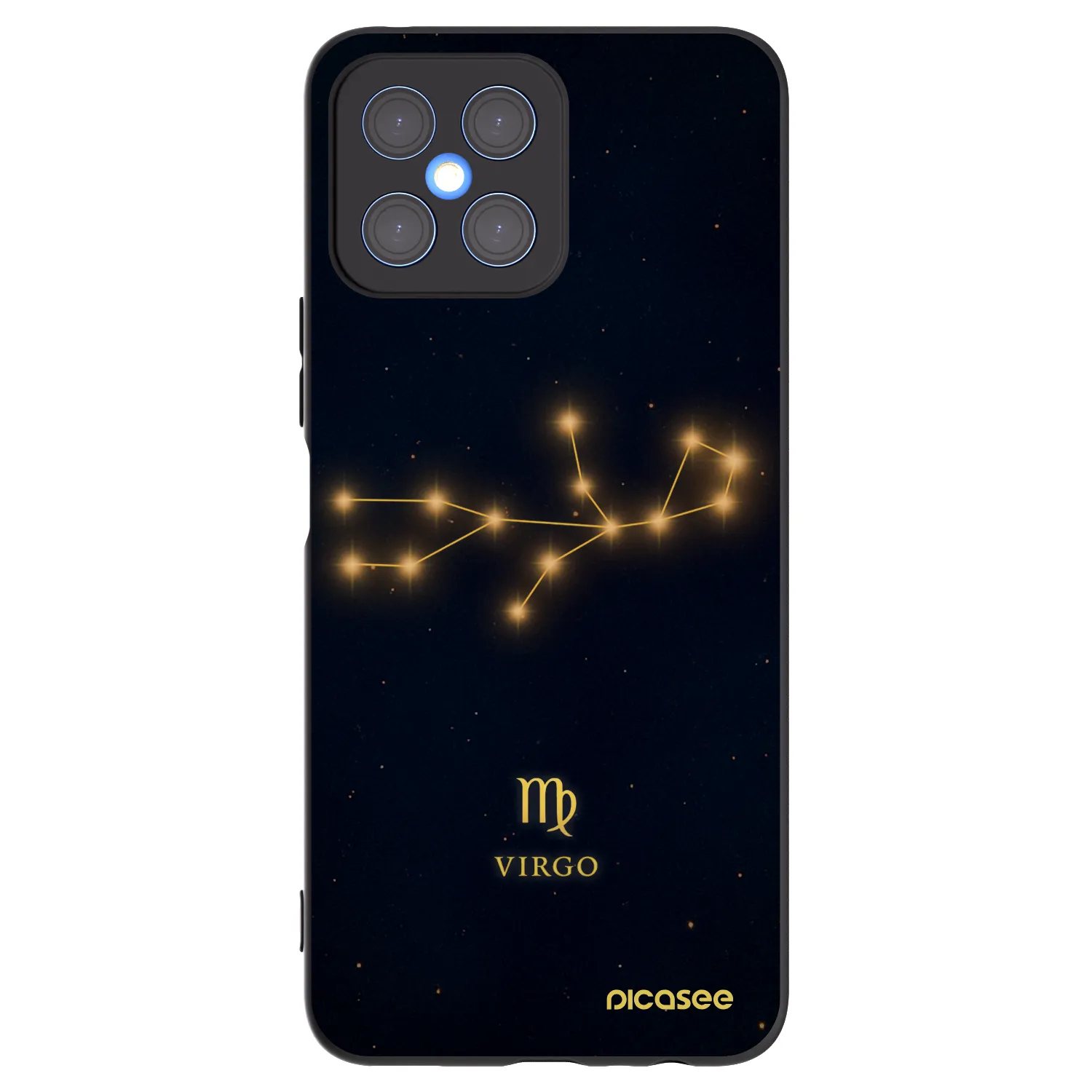 Picasee fekete szilikon tok az alábbi mobiltelefonokra Honor X8 4G - VIRGO