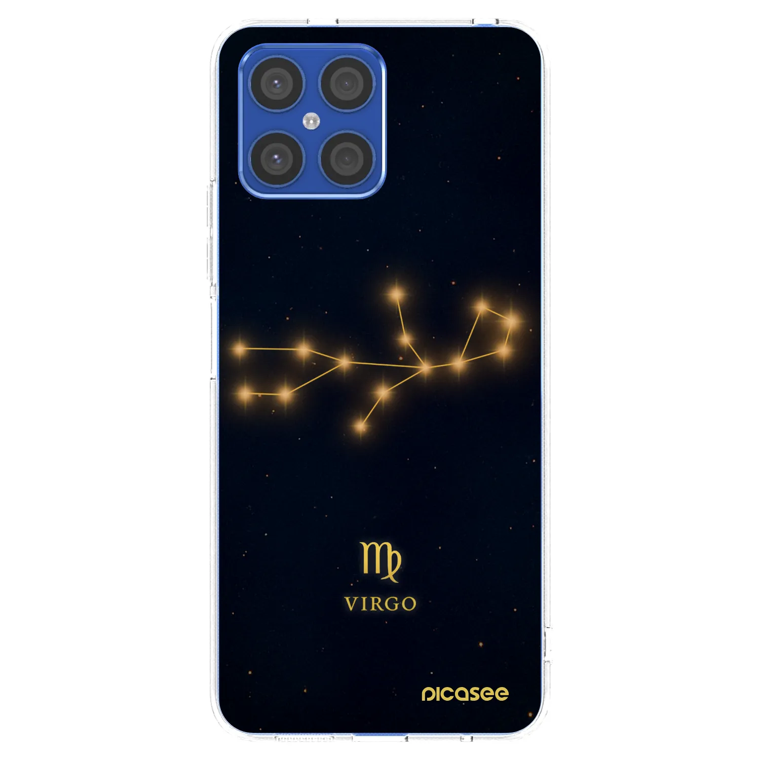 Picasee átlátszó szilikon tok az alábbi mobiltelefonokra Honor X8 4G - VIRGO