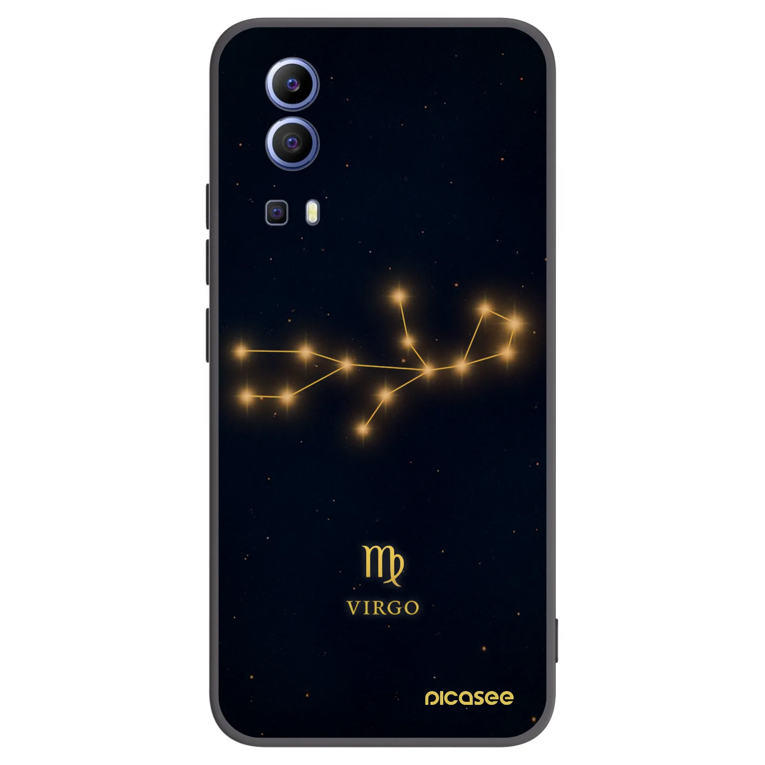 Picasee fekete szilikon tok az alábbi mobiltelefonokra Vivo Y52 5G - VIRGO