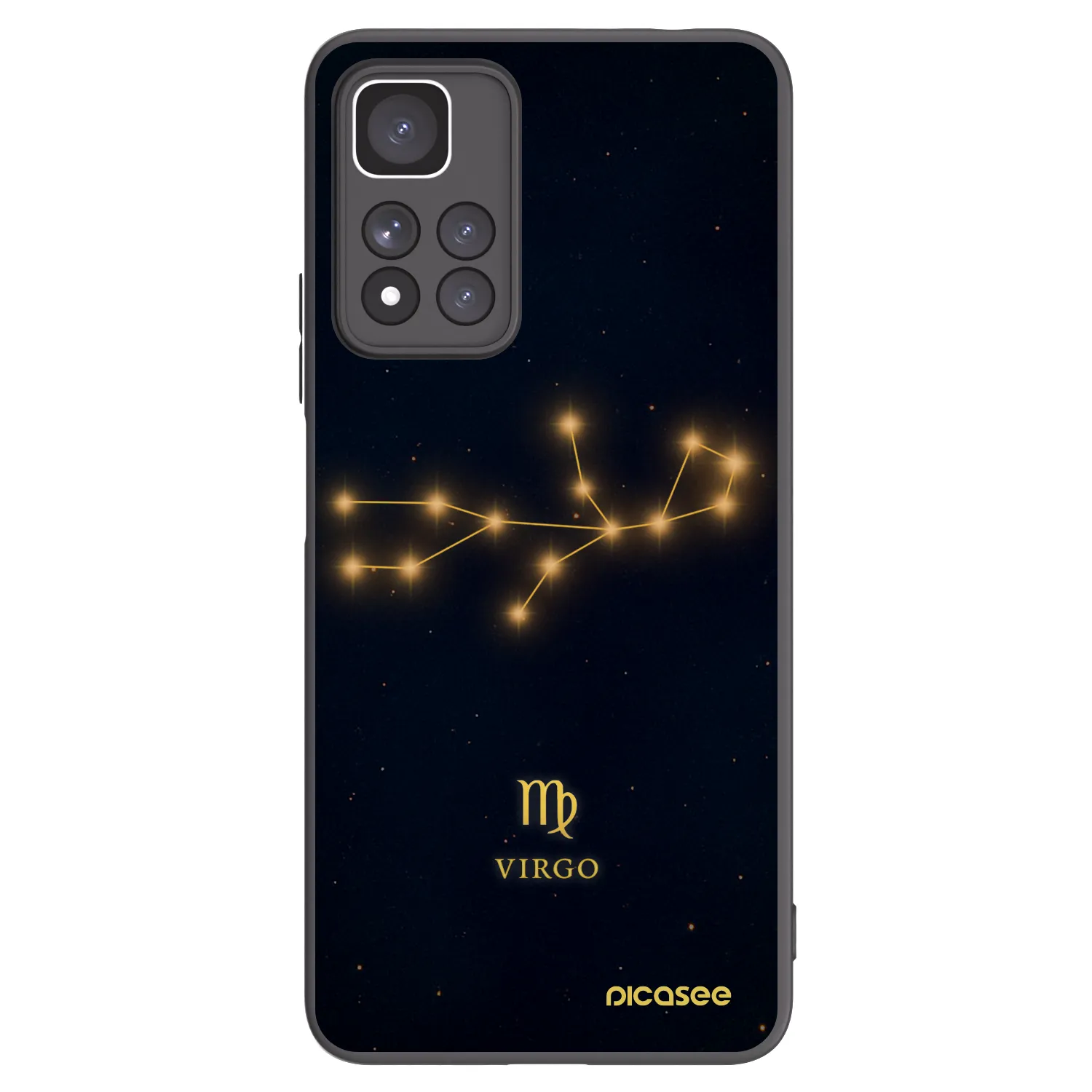 Picasee fekete szilikon tok az alábbi mobiltelefonokra Xiaomi Redmi Note 11 Pro+ 5G - VIRGO