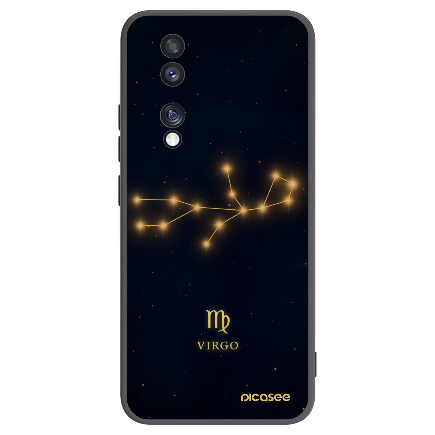 Picasee fekete szilikon tok az alábbi mobiltelefonokra Honor 70 - VIRGO