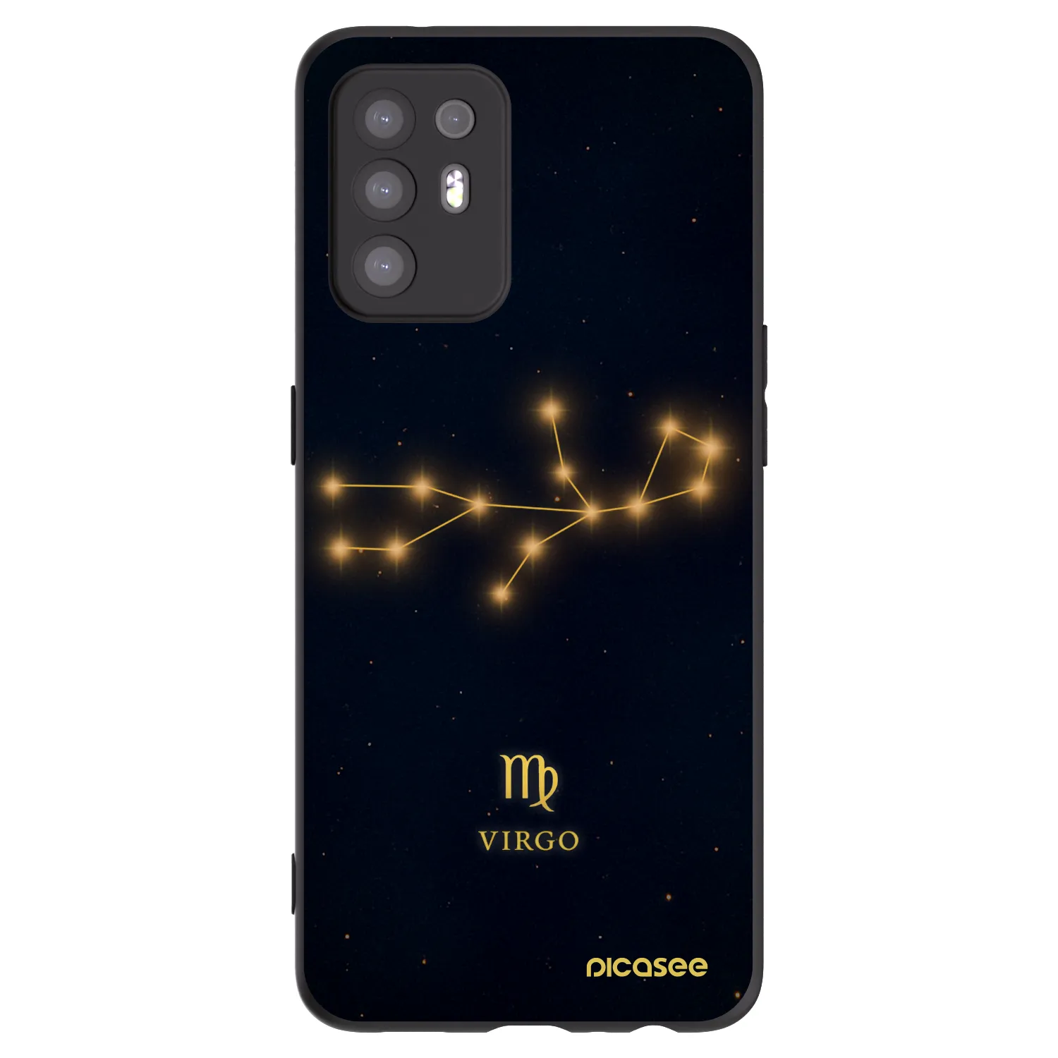 Picasee fekete szilikon tok az alábbi mobiltelefonokra OPPO A94 5G - VIRGO