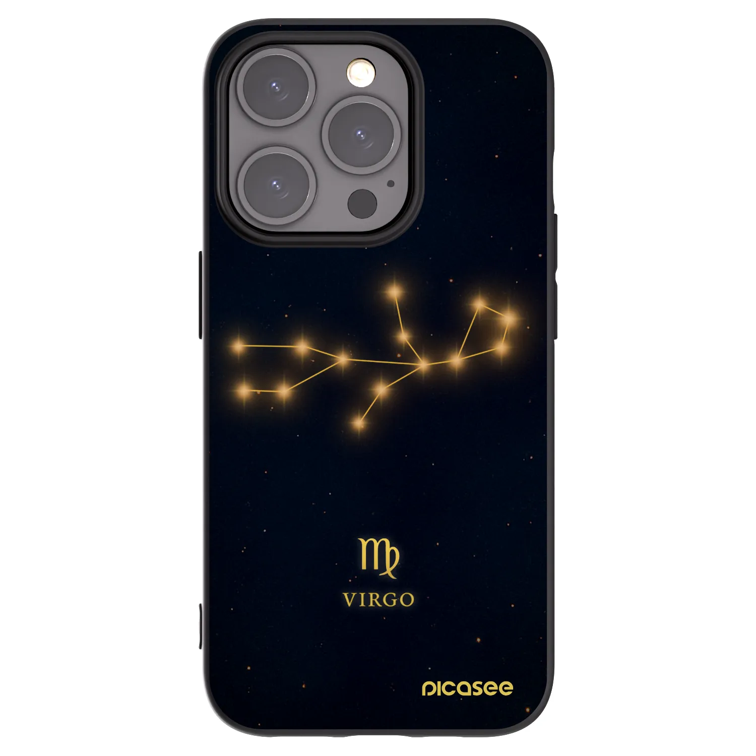 Picasee fekete szilikon tok az alábbi mobiltelefonokra Apple iPhone 15 Pro - VIRGO