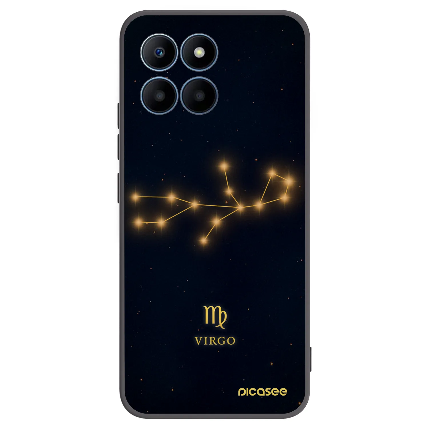 Picasee fekete szilikon tok az alábbi mobiltelefonokra Honor 70 Lite - VIRGO