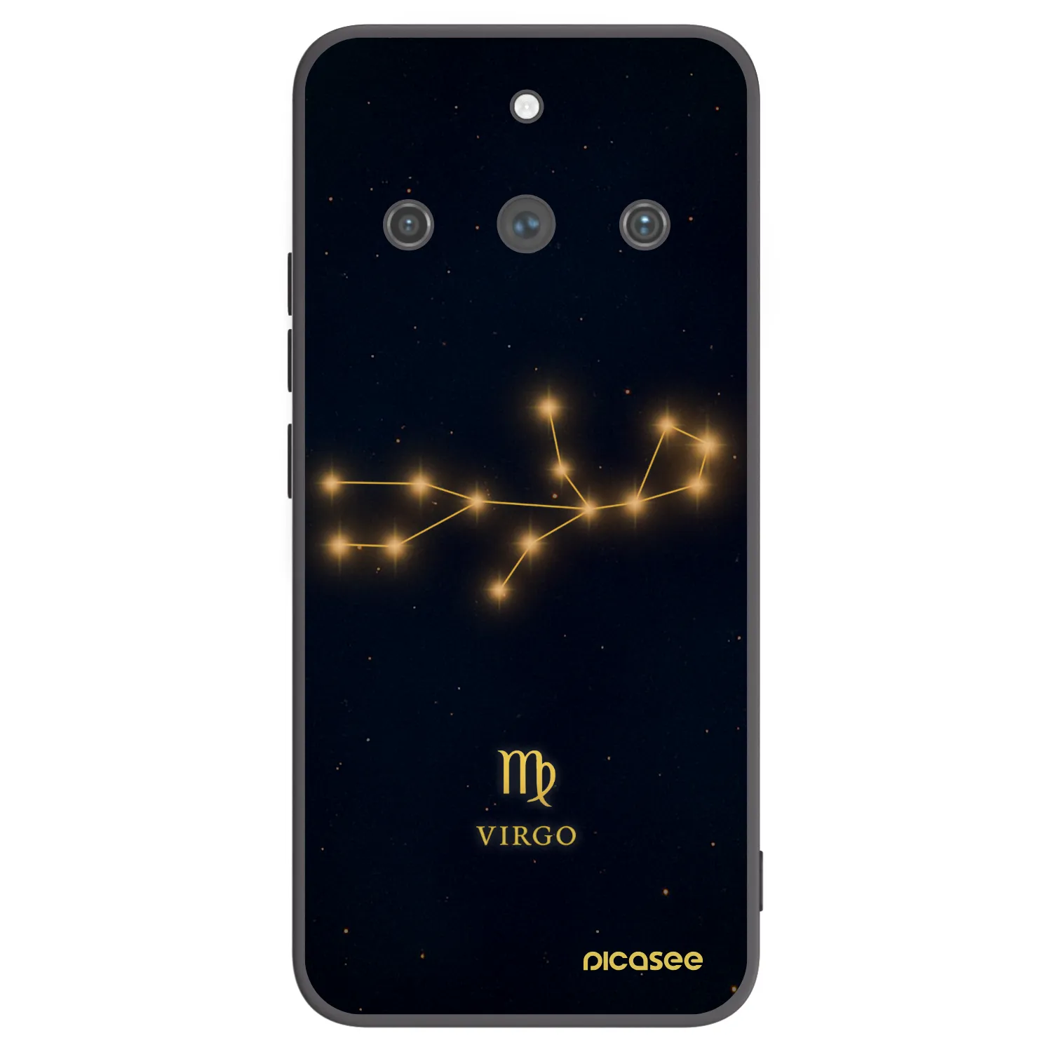 Picasee fekete szilikon tok az alábbi mobiltelefonokra Realme 11 Pro+ - VIRGO
