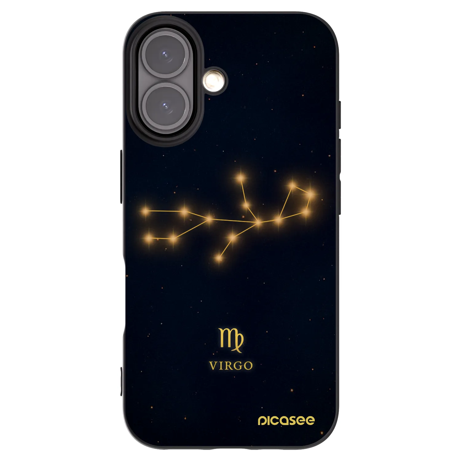 Picasee fekete szilikon tok az alábbi mobiltelefonokra Apple iPhone 16 - VIRGO