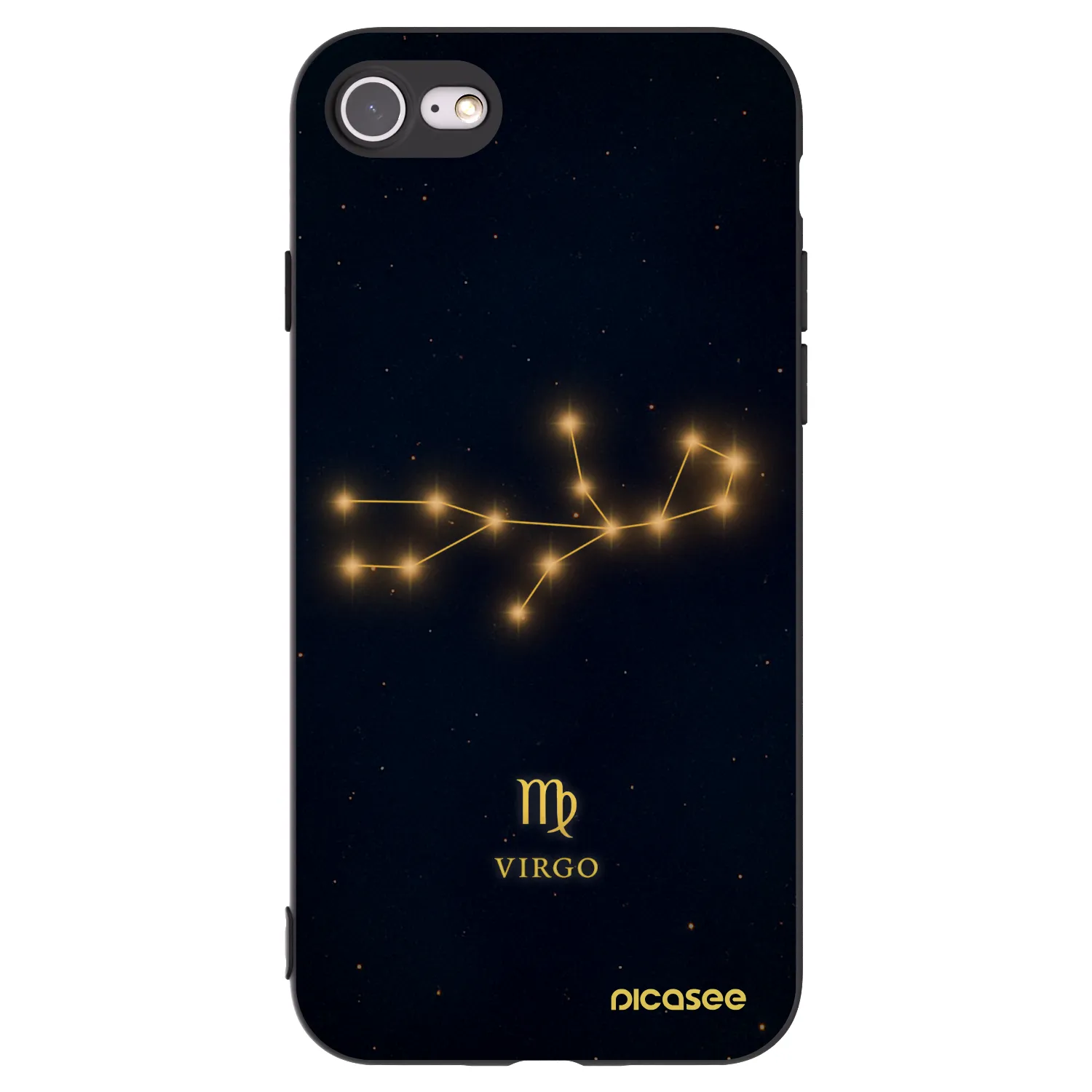 Picasee fekete szilikon tok az alábbi mobiltelefonokra Apple iPhone 8 - VIRGO