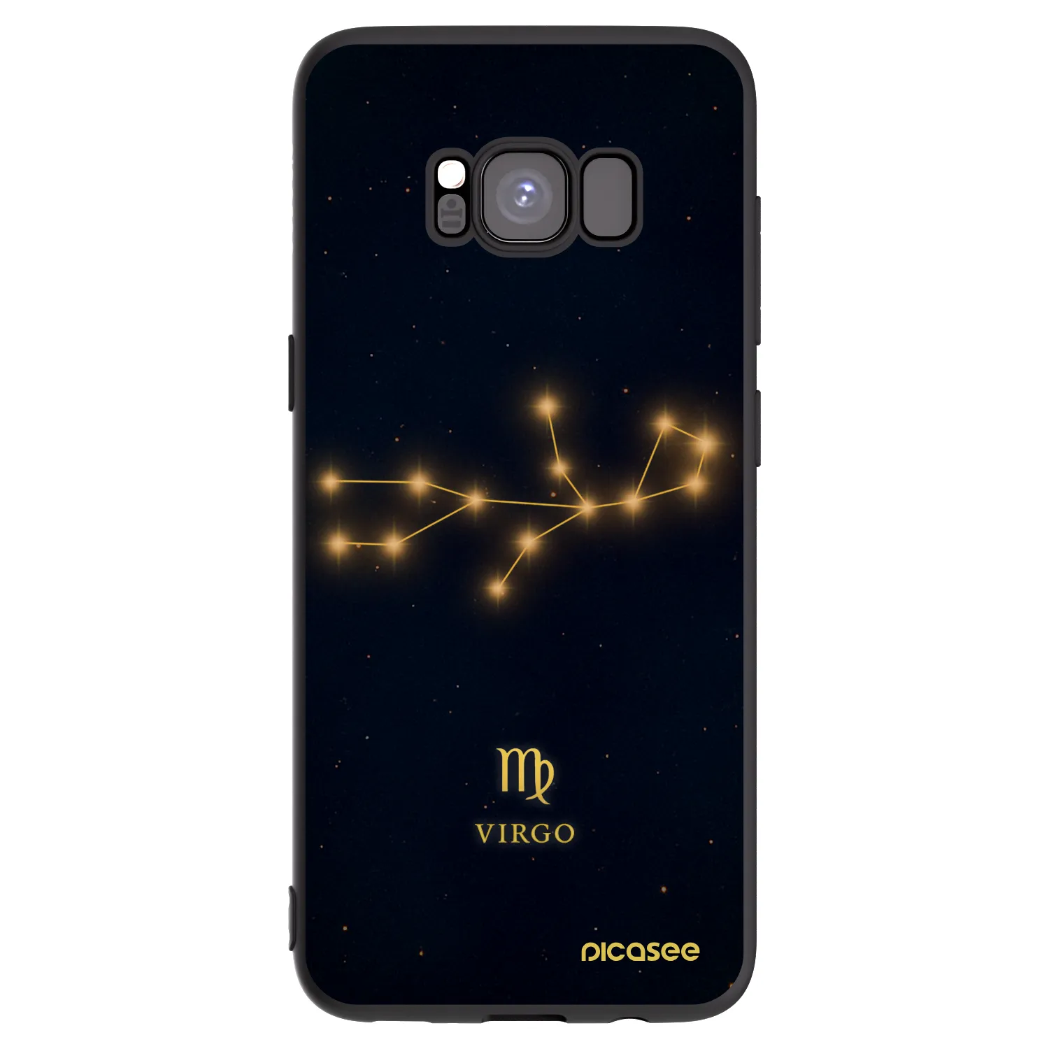 Picasee fekete szilikon tok az alábbi mobiltelefonokra Samsung Galaxy S8 G950F - VIRGO