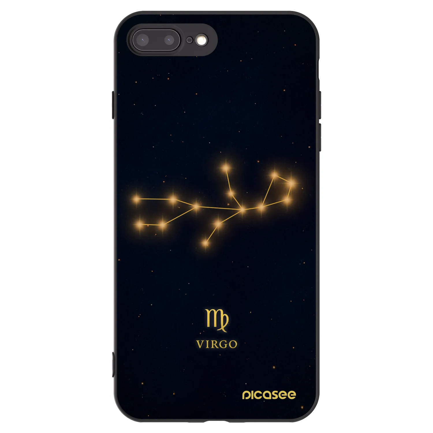 Picasee fekete szilikon tok az alábbi mobiltelefonokra Apple iPhone 7 Plus - VIRGO