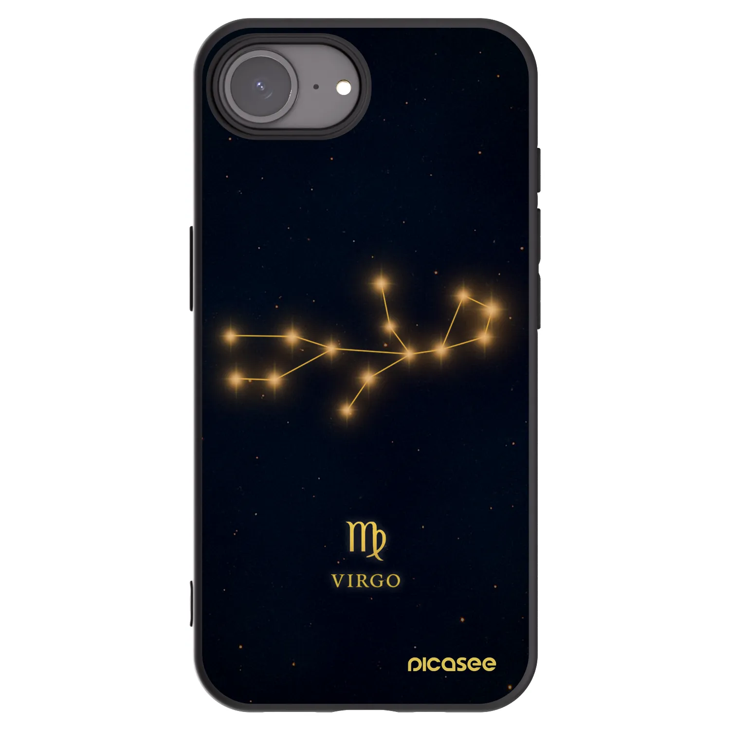 Picasee fekete szilikon tok az alábbi mobiltelefonokra Apple iPhone 16e - VIRGO