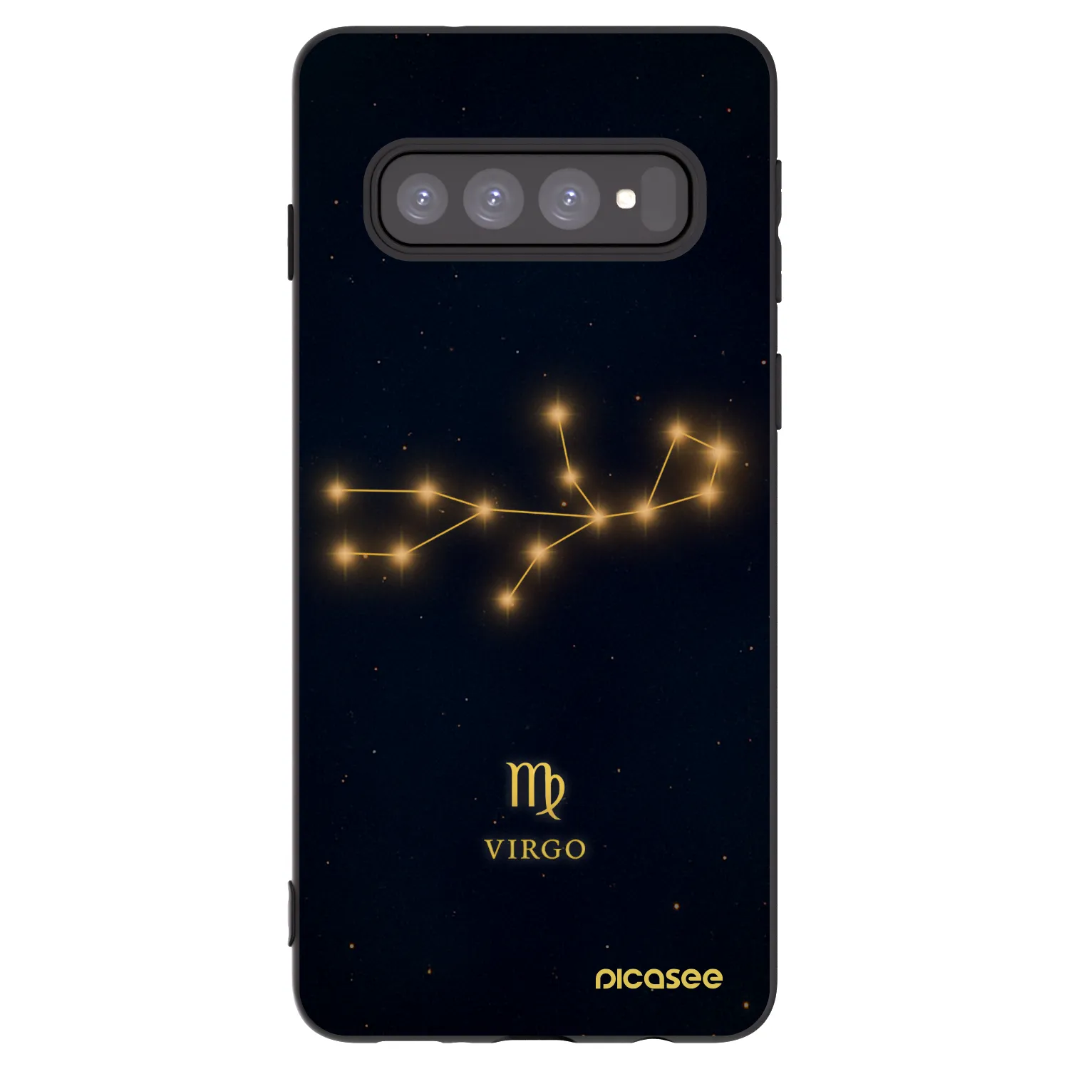 Picasee fekete szilikon tok az alábbi mobiltelefonokra Samsung Galaxy S10 G973 - VIRGO