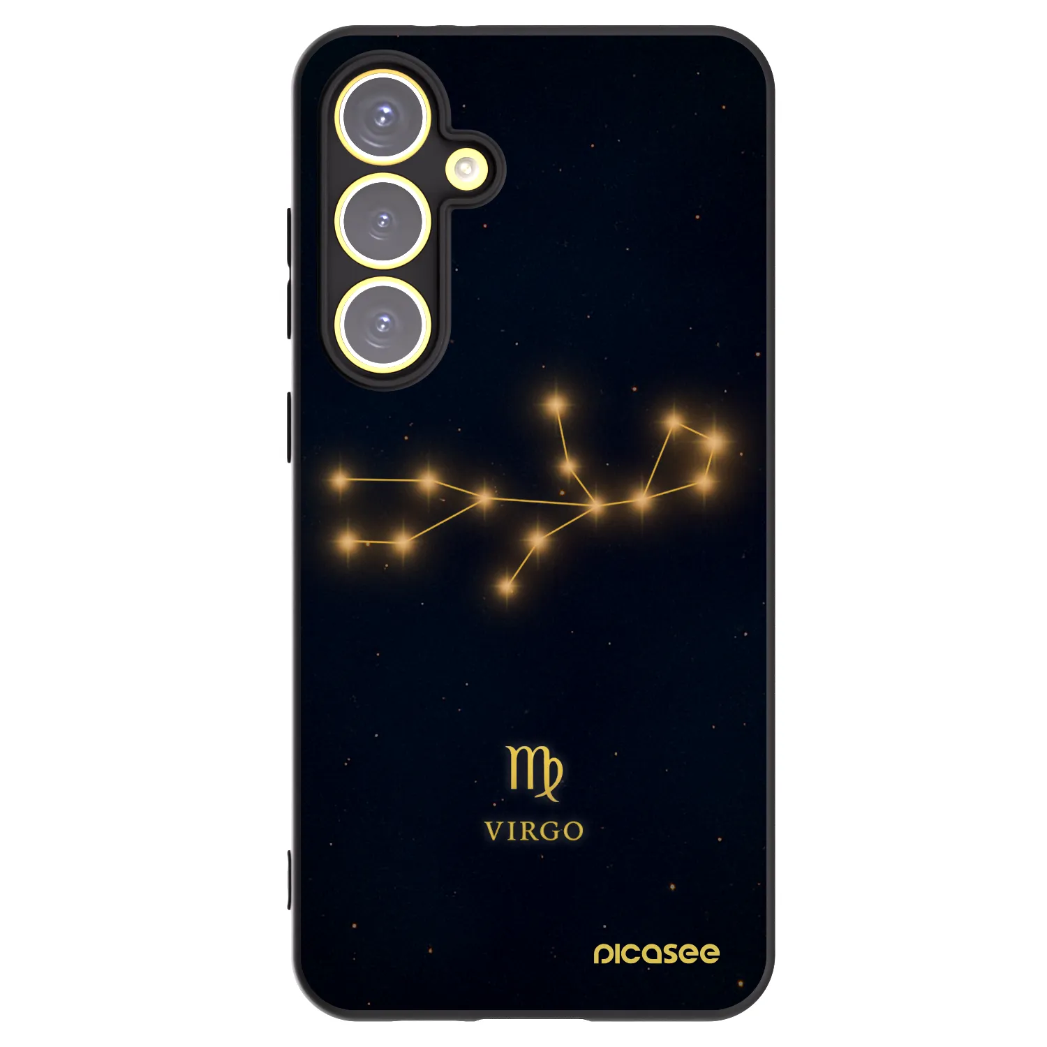 Picasee fekete szilikon tok az alábbi mobiltelefonokra Samsung Galaxy S24 FE S721B - VIRGO