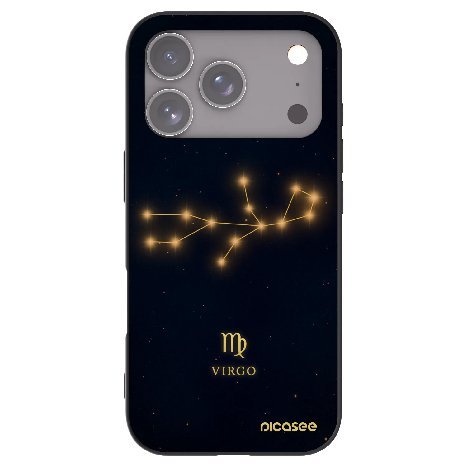 Picasee fekete szilikon tok az alábbi mobiltelefonokra Apple iPhone 17 Pro - VIRGO