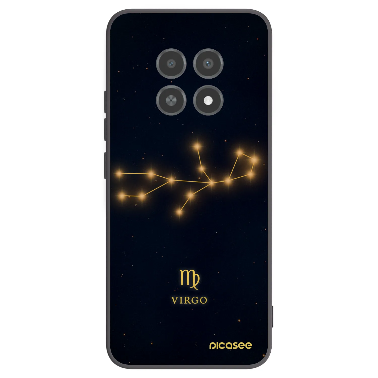Picasee fekete szilikon tok az alábbi mobiltelefonokra Realme 12X - VIRGO