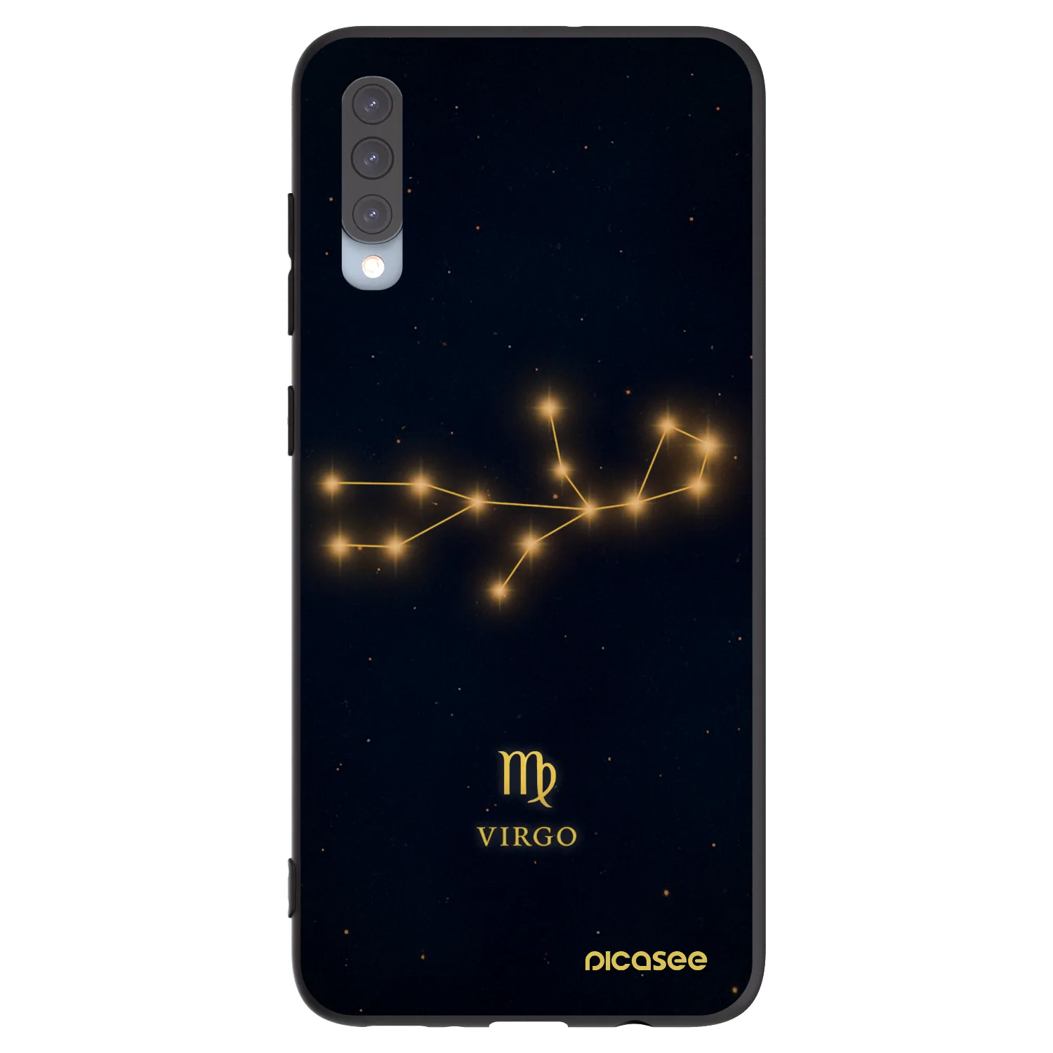Picasee fekete szilikon tok az alábbi mobiltelefonokra Samsung Galaxy A70 A705F - VIRGO
