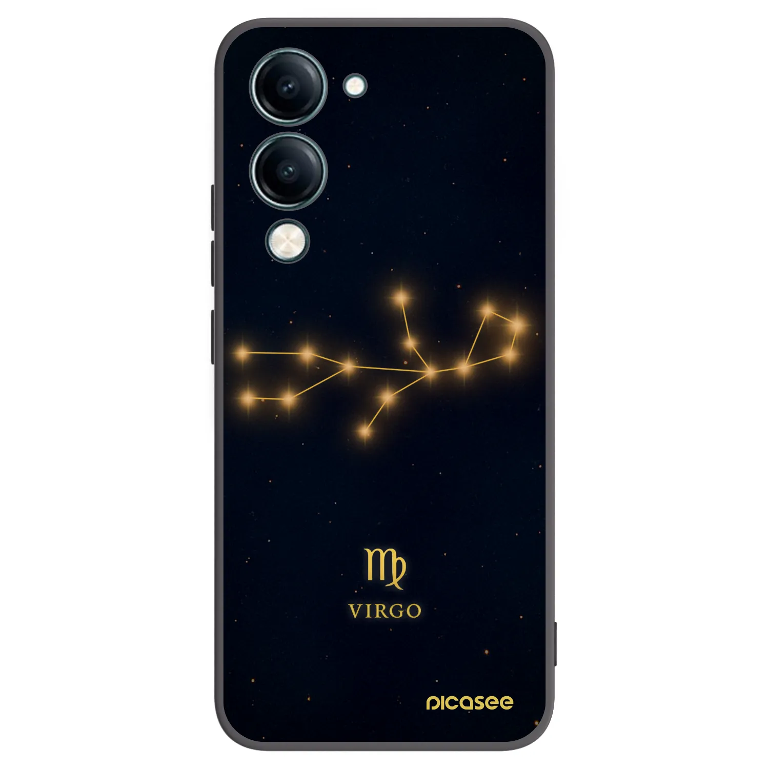 Picasee fekete szilikon tok az alábbi mobiltelefonokra Vivo Y29s 5G - VIRGO