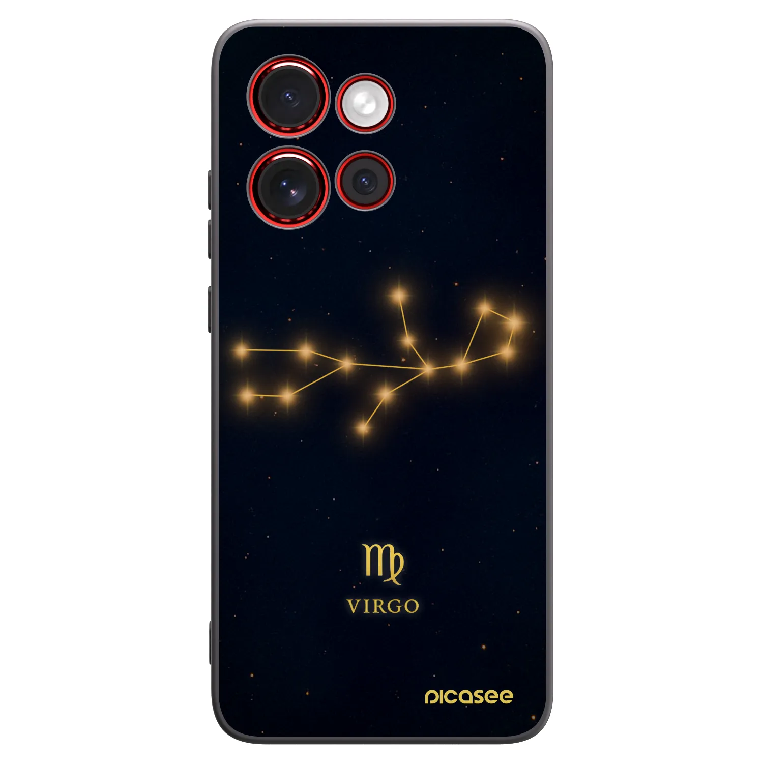 Picasee fekete szilikon tok az alábbi mobiltelefonokra Motorola Edge 60 Neo 5G - VIRGO