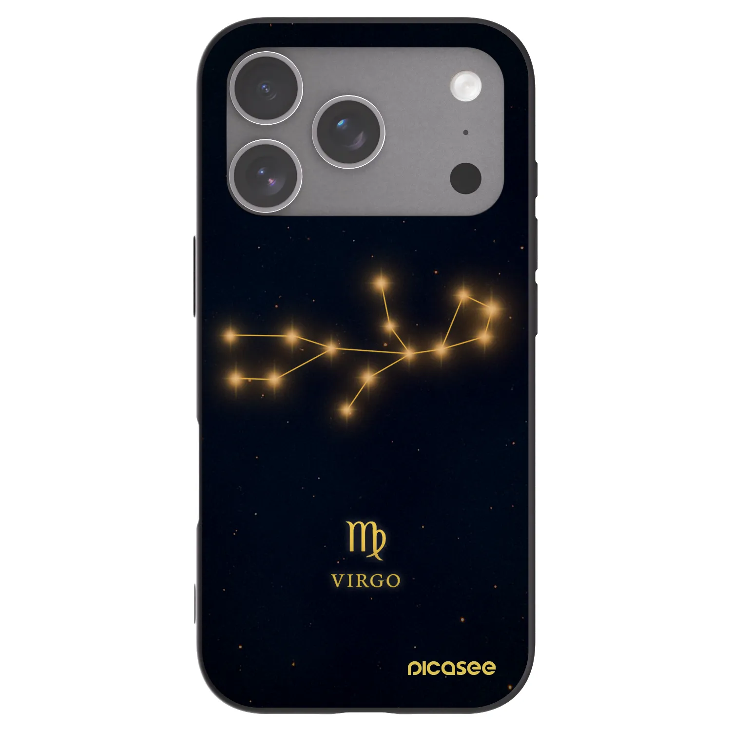 Picasee fekete szilikon tok az alábbi mobiltelefonokra Apple iPhone 18 Pro - VIRGO
