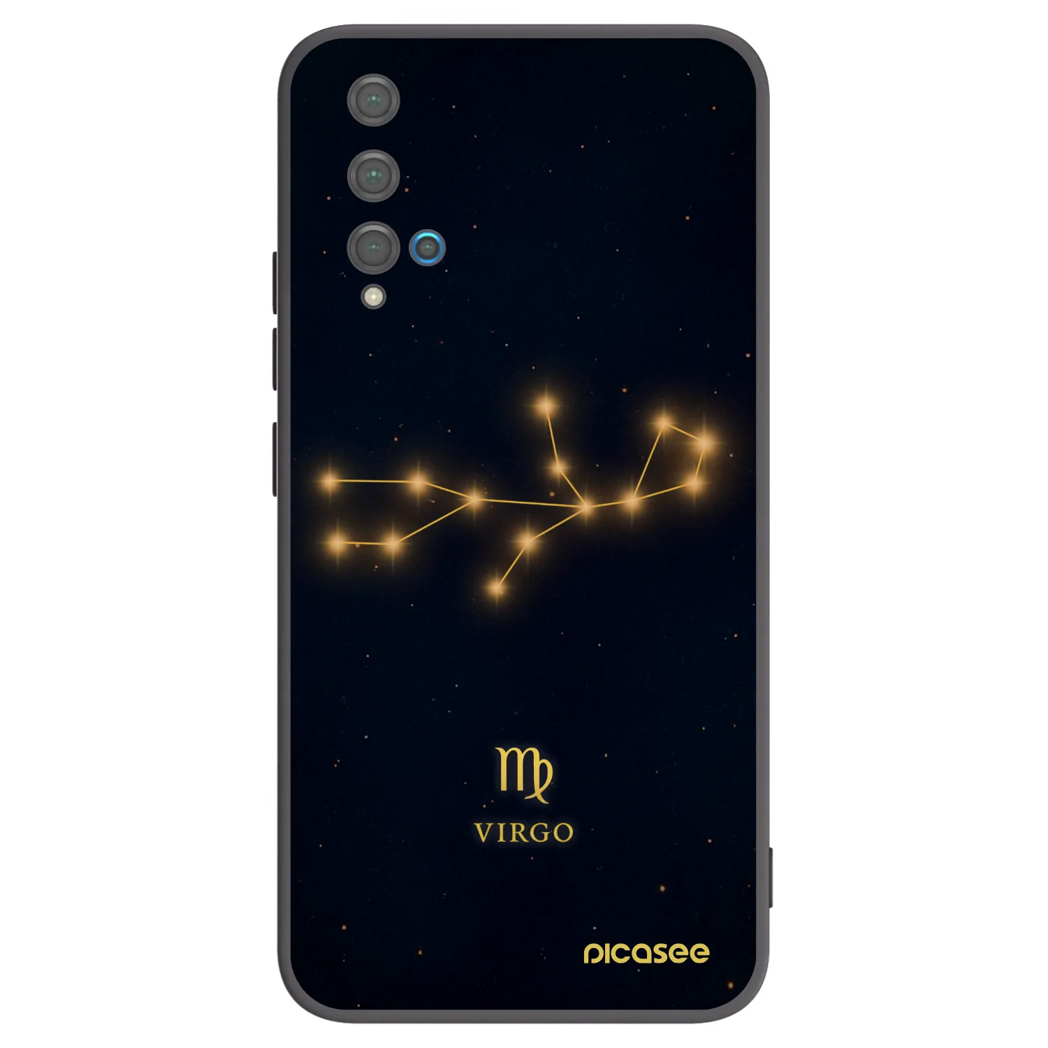 Picasee fekete szilikon tok az alábbi mobiltelefonokra Huawei Nova 5T - VIRGO
