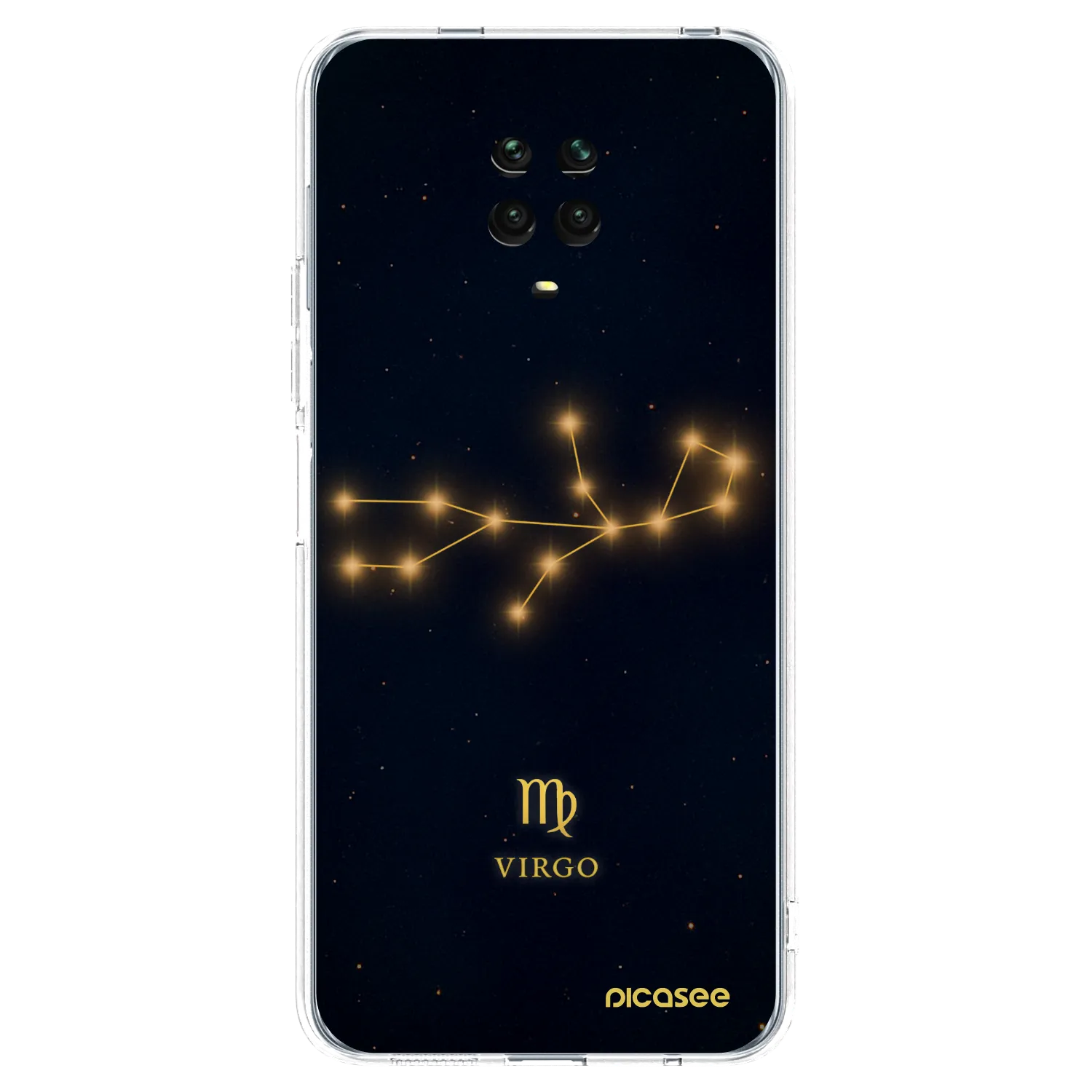 Picasee átlátszó szilikon tok az alábbi mobiltelefonokra Xiaomi Redmi Note 9 Pro - VIRGO