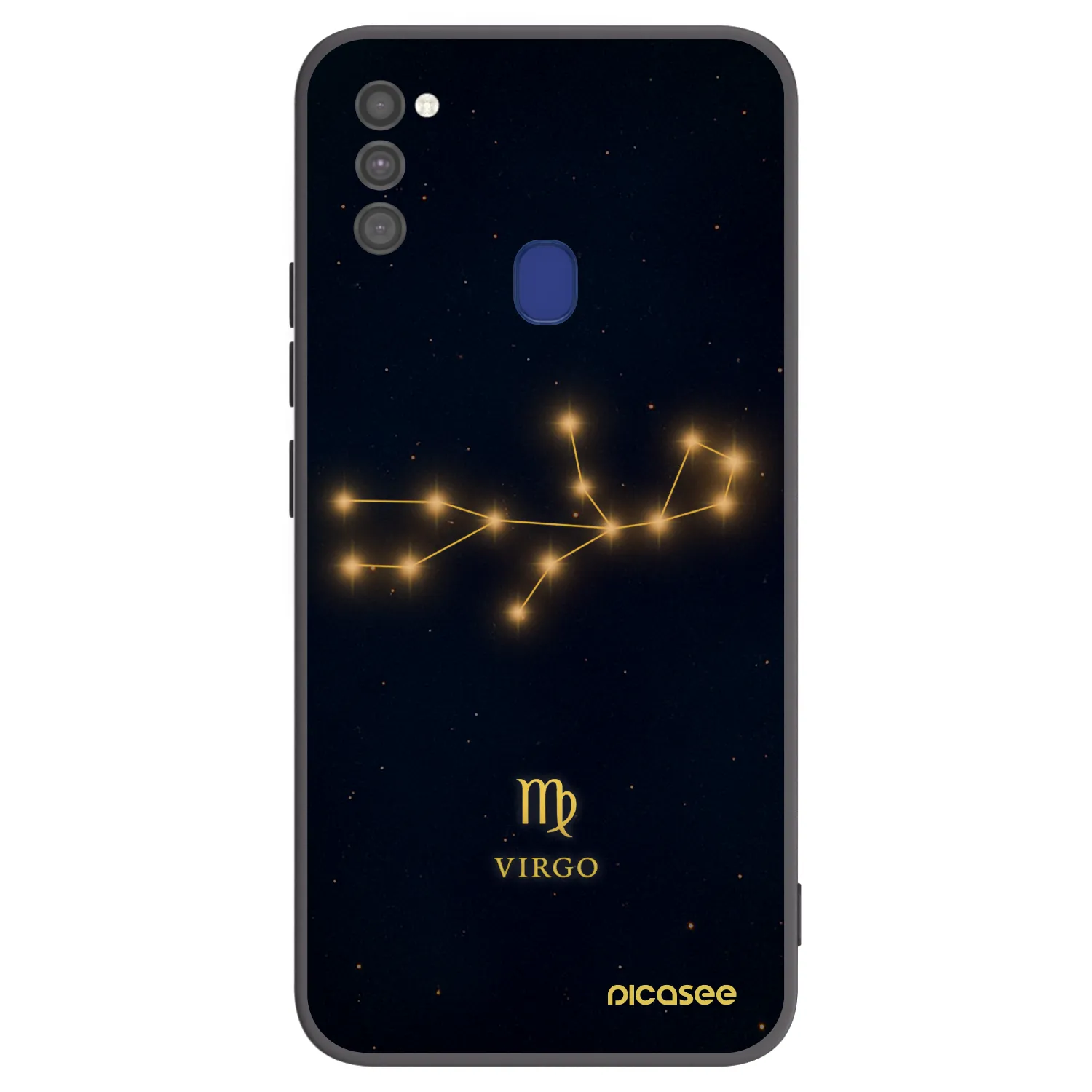 Picasee fekete szilikon tok az alábbi mobiltelefonokra Samsung Galaxy M21 M215F - VIRGO