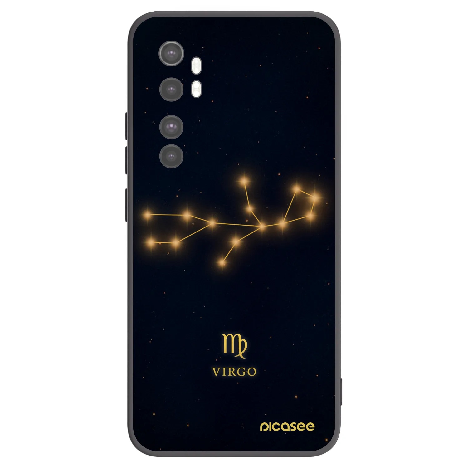 Picasee fekete szilikon tok az alábbi mobiltelefonokra Xiaomi Mi Note 10 Lite - VIRGO