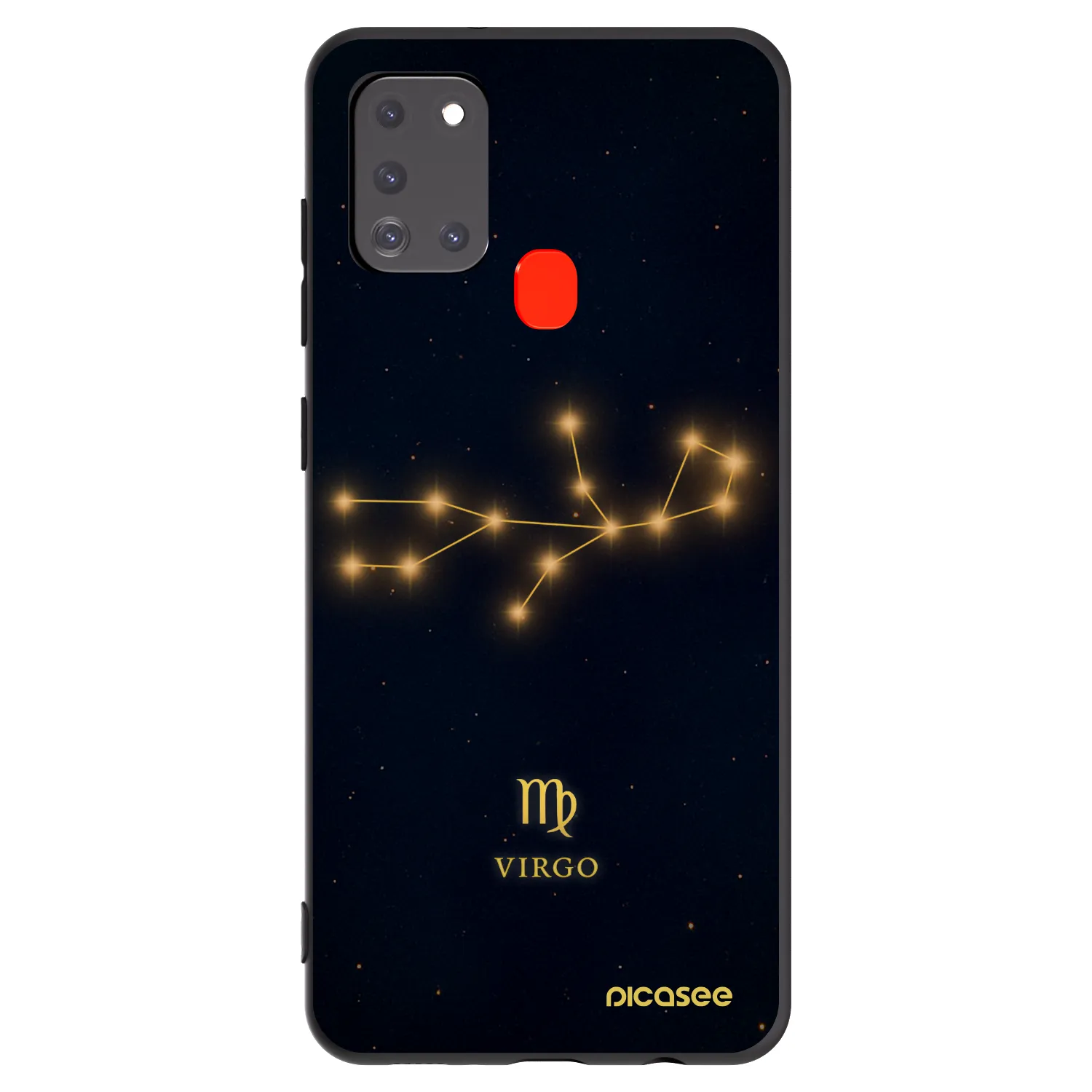 Picasee fekete szilikon tok az alábbi mobiltelefonokra Samsung Galaxy A21s - VIRGO