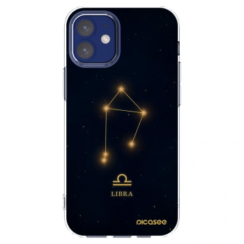 Picasee átlátszó szilikon tok az alábbi mobiltelefonokra Apple iPhone 12 mini - LIBRA