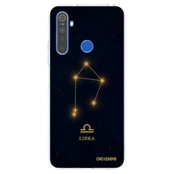 Picasee átlátszó szilikon tok az alábbi mobiltelefonokra Realme 5 - LIBRA