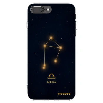 Picasee átlátszó szilikon tok az alábbi mobiltelefonokra Apple iPhone 8 Plus - LIBRA