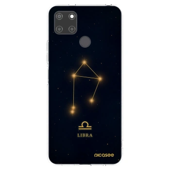 Picasee átlátszó szilikon tok az alábbi mobiltelefonokra Realme C21Y - LIBRA