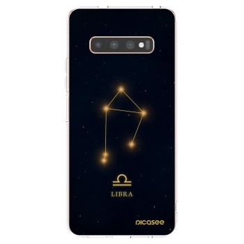 Picasee átlátszó szilikon tok az alábbi mobiltelefonokra Samsung Galaxy S10 Plus G975 - LIBRA
