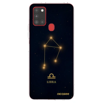 Picasee átlátszó szilikon tok az alábbi mobiltelefonokra Samsung Galaxy A21s - LIBRA