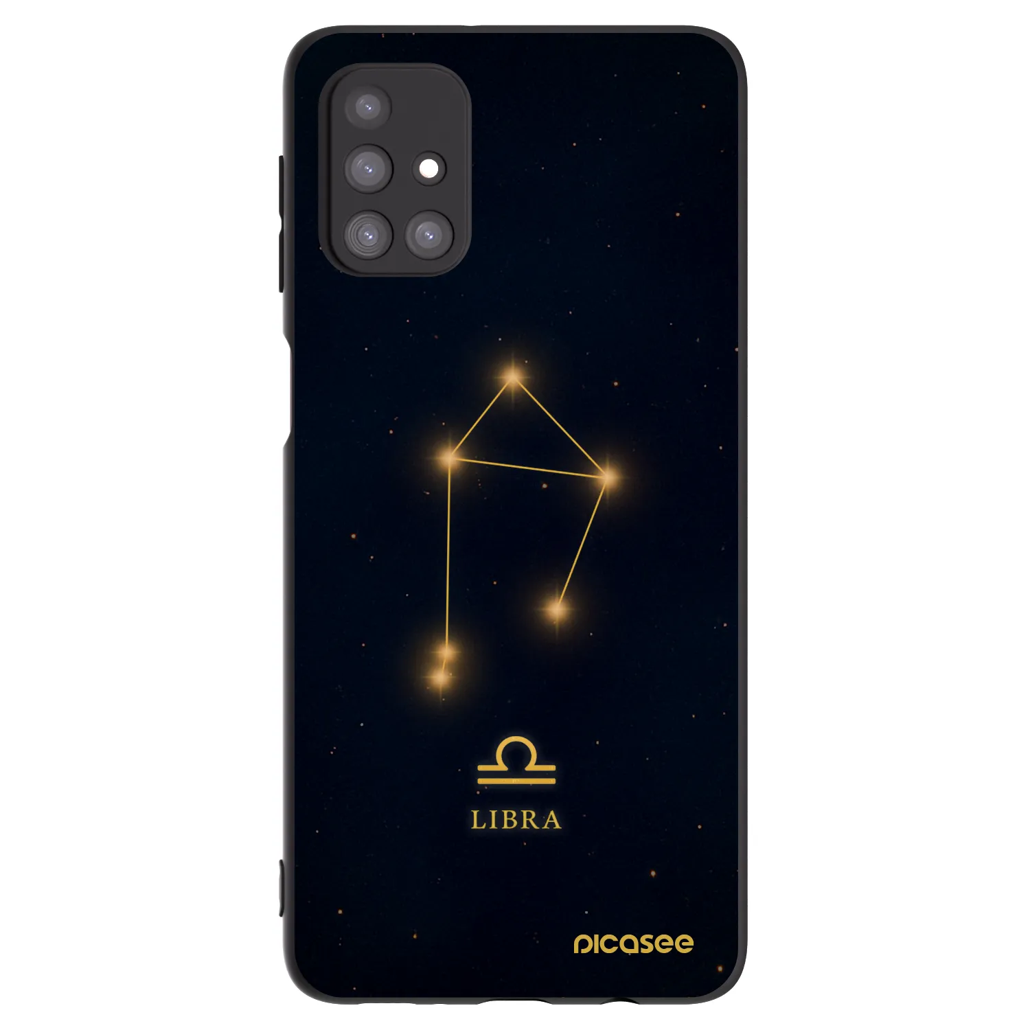 Picasee fekete szilikon tok az alábbi mobiltelefonokra Samsung Galaxy M31s - LIBRA