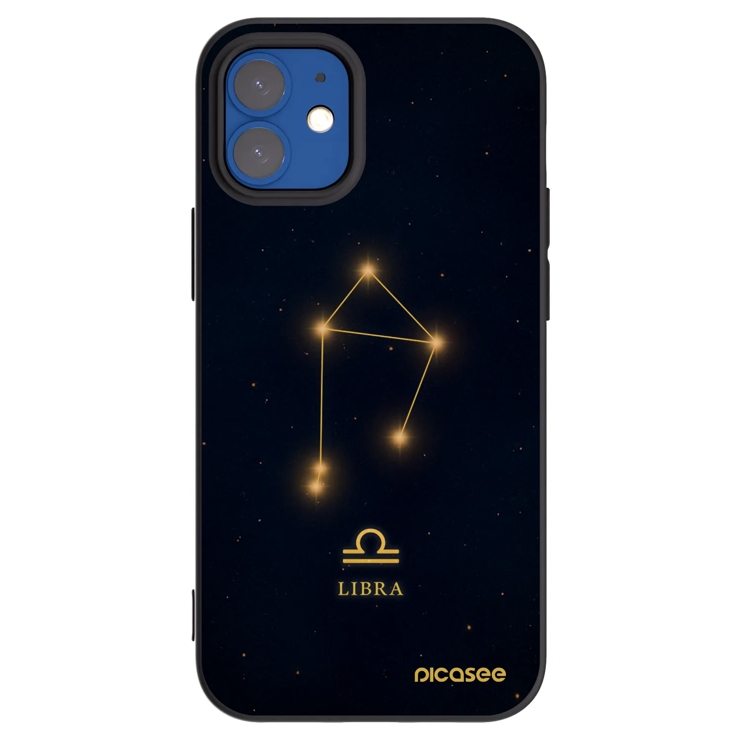 Picasee fekete szilikon tok az alábbi mobiltelefonokra Apple iPhone 12 mini - LIBRA
