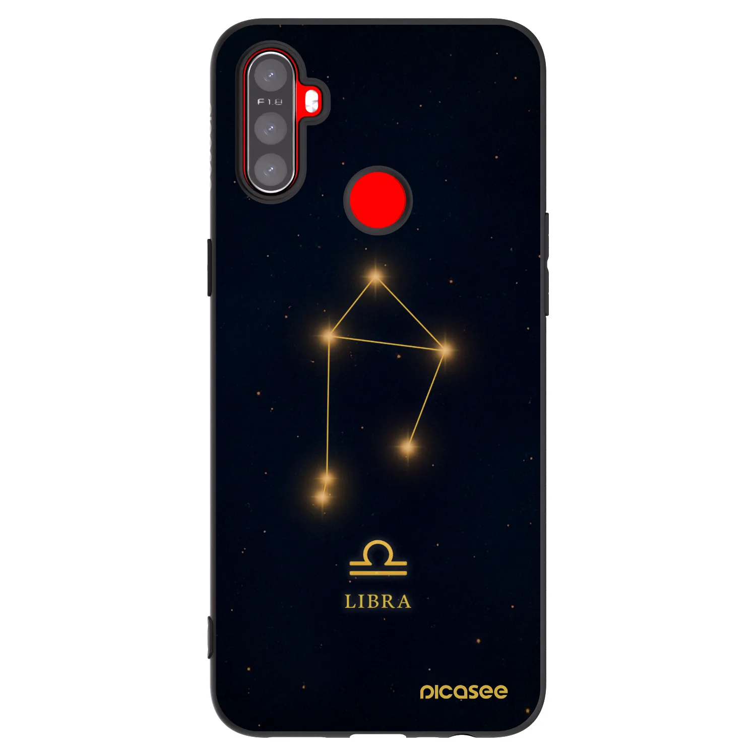 Picasee fekete szilikon tok az alábbi mobiltelefonokra Realme C3 - LIBRA