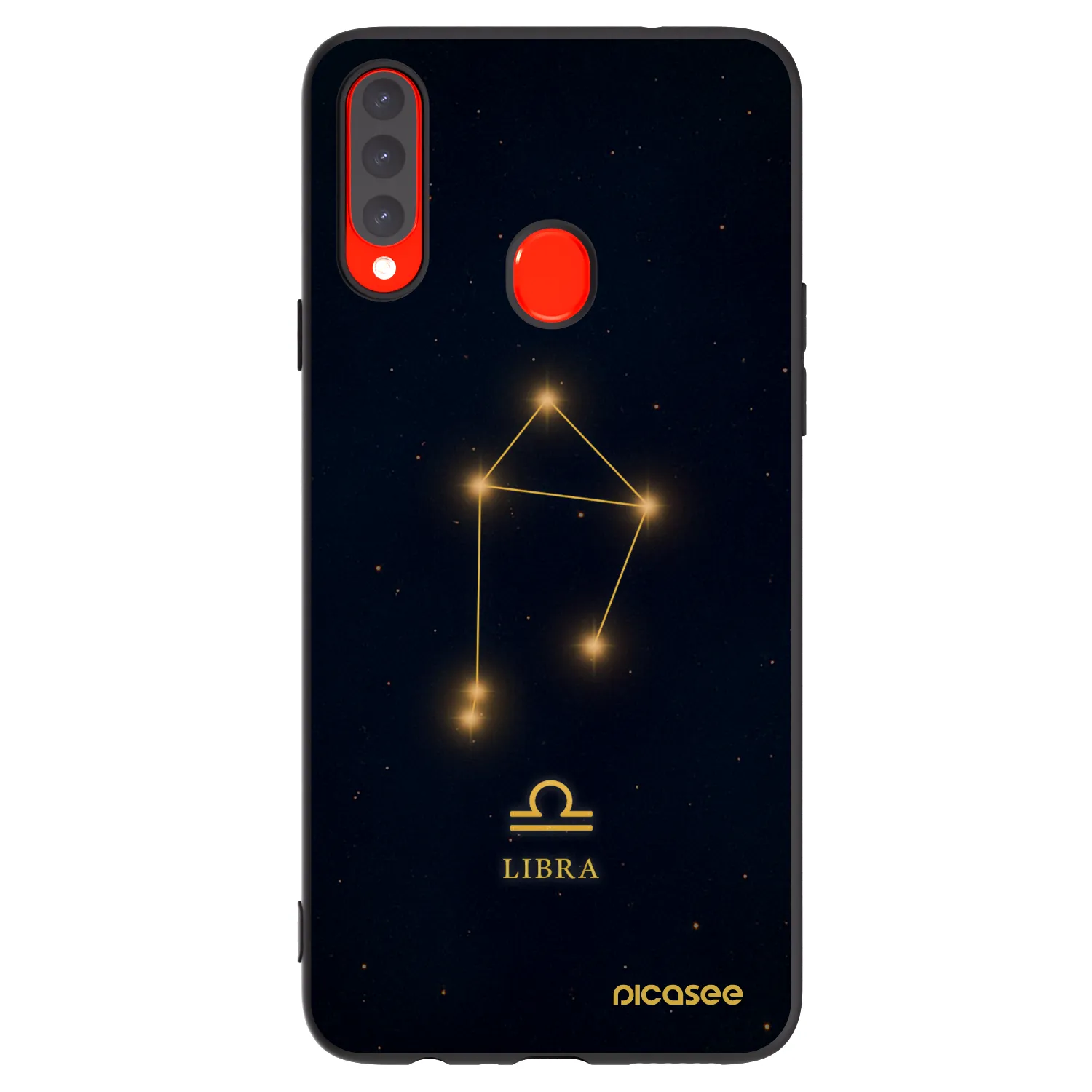 Picasee fekete szilikon tok az alábbi mobiltelefonokra Samsung Galaxy A20s - LIBRA