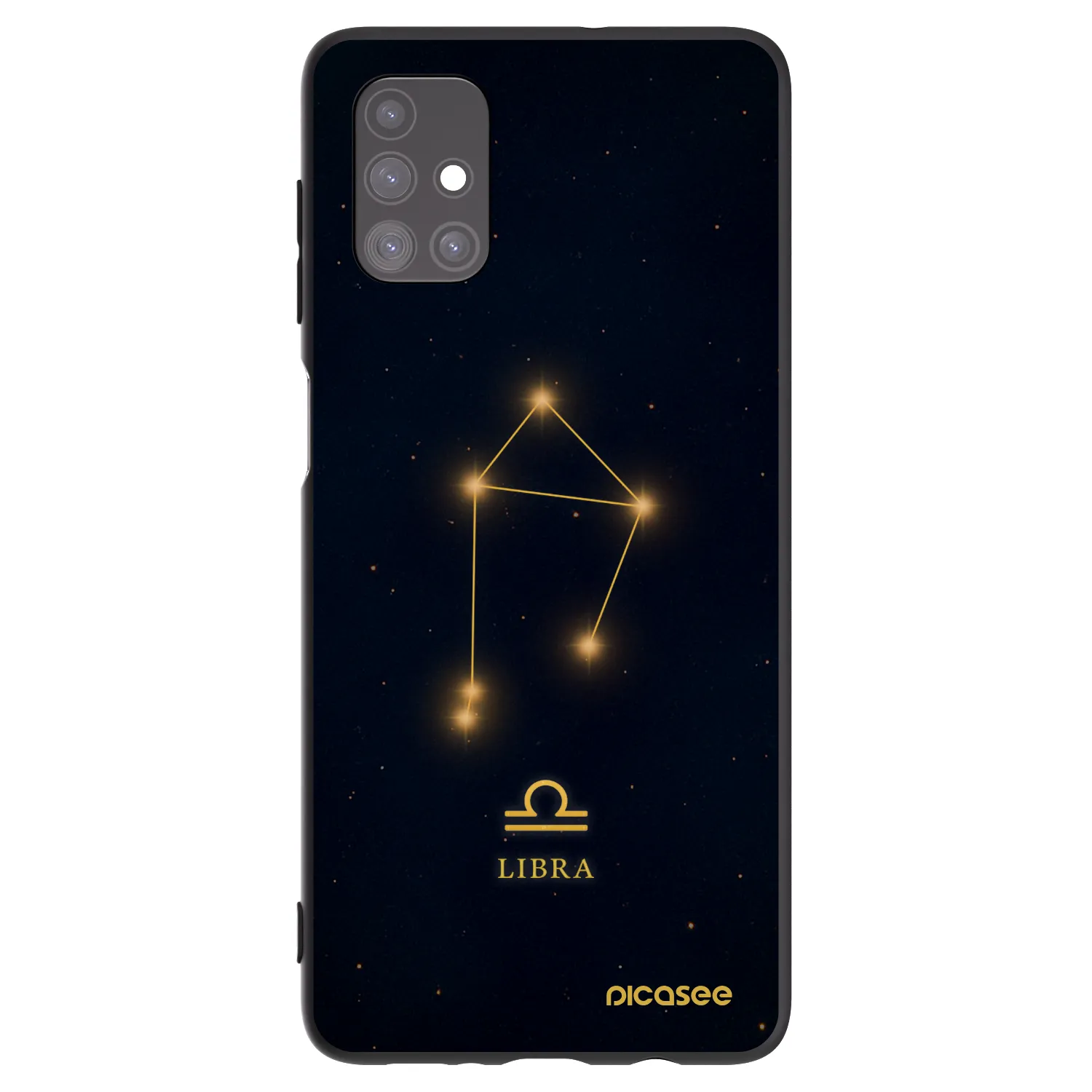 Picasee fekete szilikon tok az alábbi mobiltelefonokra Samsung Galaxy M51 M515F - LIBRA