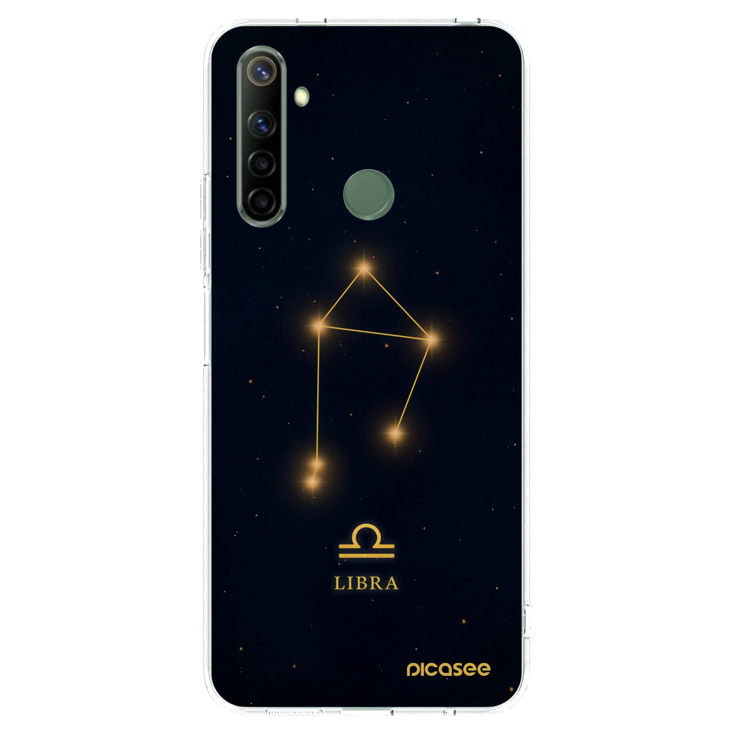 Picasee átlátszó szilikon tok az alábbi mobiltelefonokra Realme 6i - LIBRA
