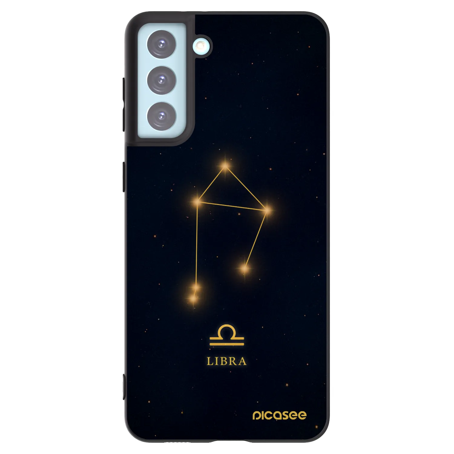 Picasee fekete szilikon tok az alábbi mobiltelefonokra Samsung Galaxy S21+ 5G G996F - LIBRA