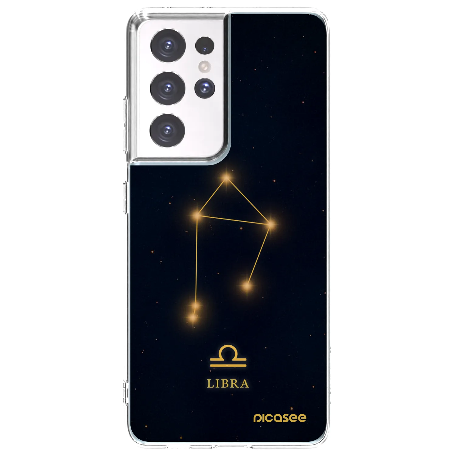 Picasee átlátszó szilikon tok az alábbi mobiltelefonokra Samsung Galaxy S21 Ultra 5G G998B - LIBRA
