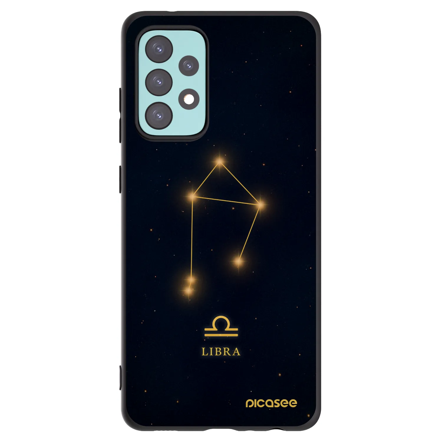 Picasee fekete szilikon tok az alábbi mobiltelefonokra Samsung Galaxy A72 A725F - LIBRA