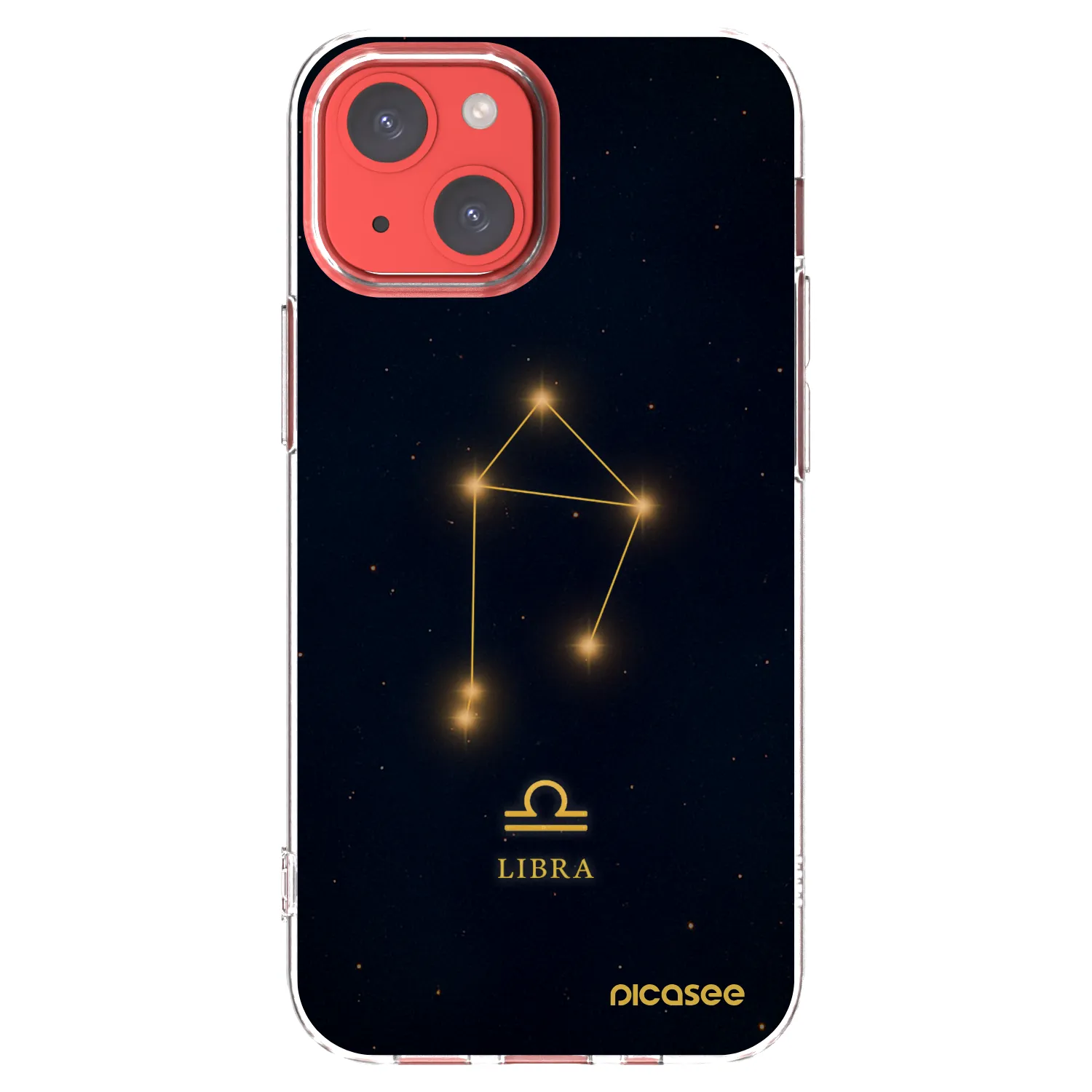 Picasee átlátszó szilikon tok az alábbi mobiltelefonokra Apple iPhone 13 mini - LIBRA