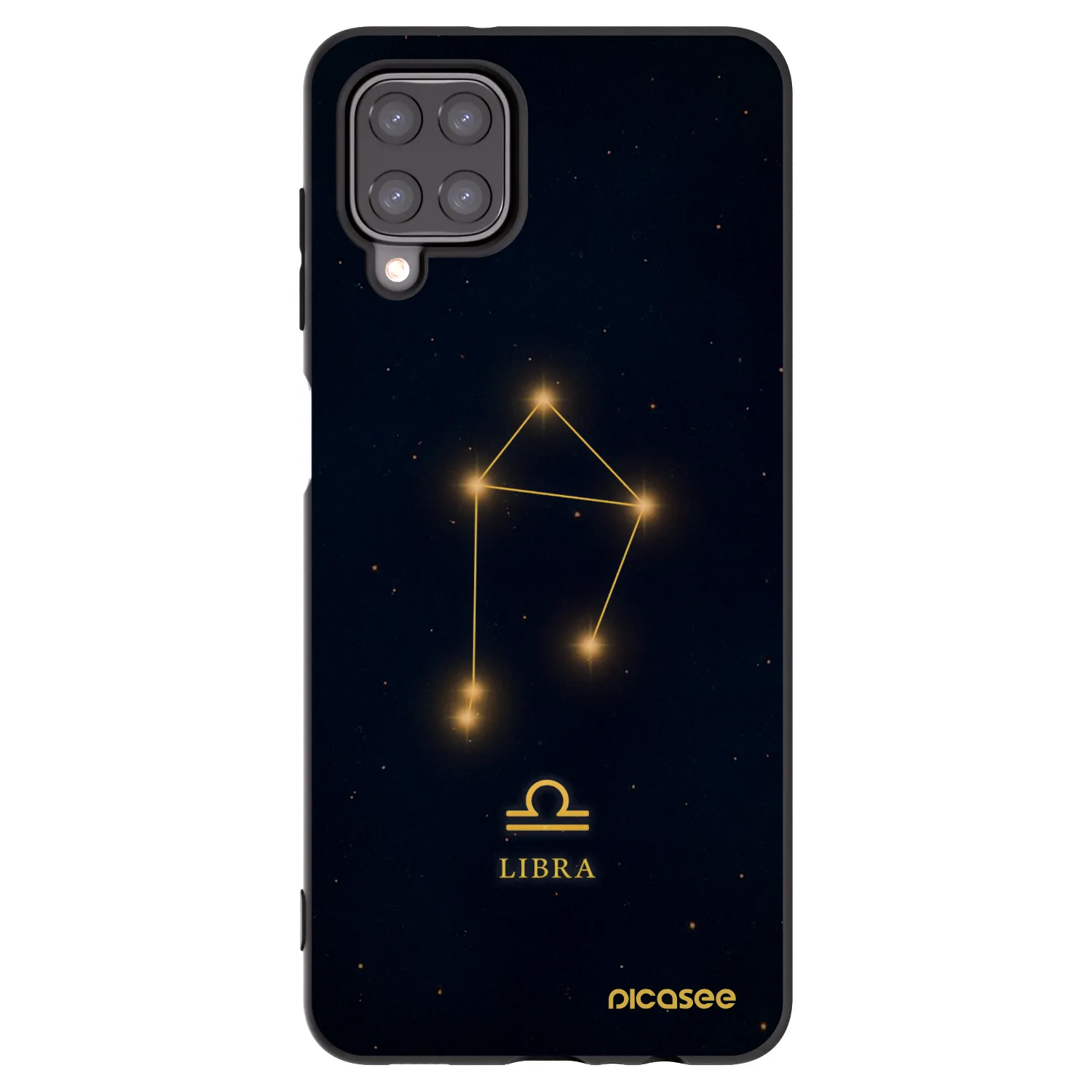 Picasee fekete szilikon tok az alábbi mobiltelefonokra Samsung Galaxy M12 M127F - LIBRA