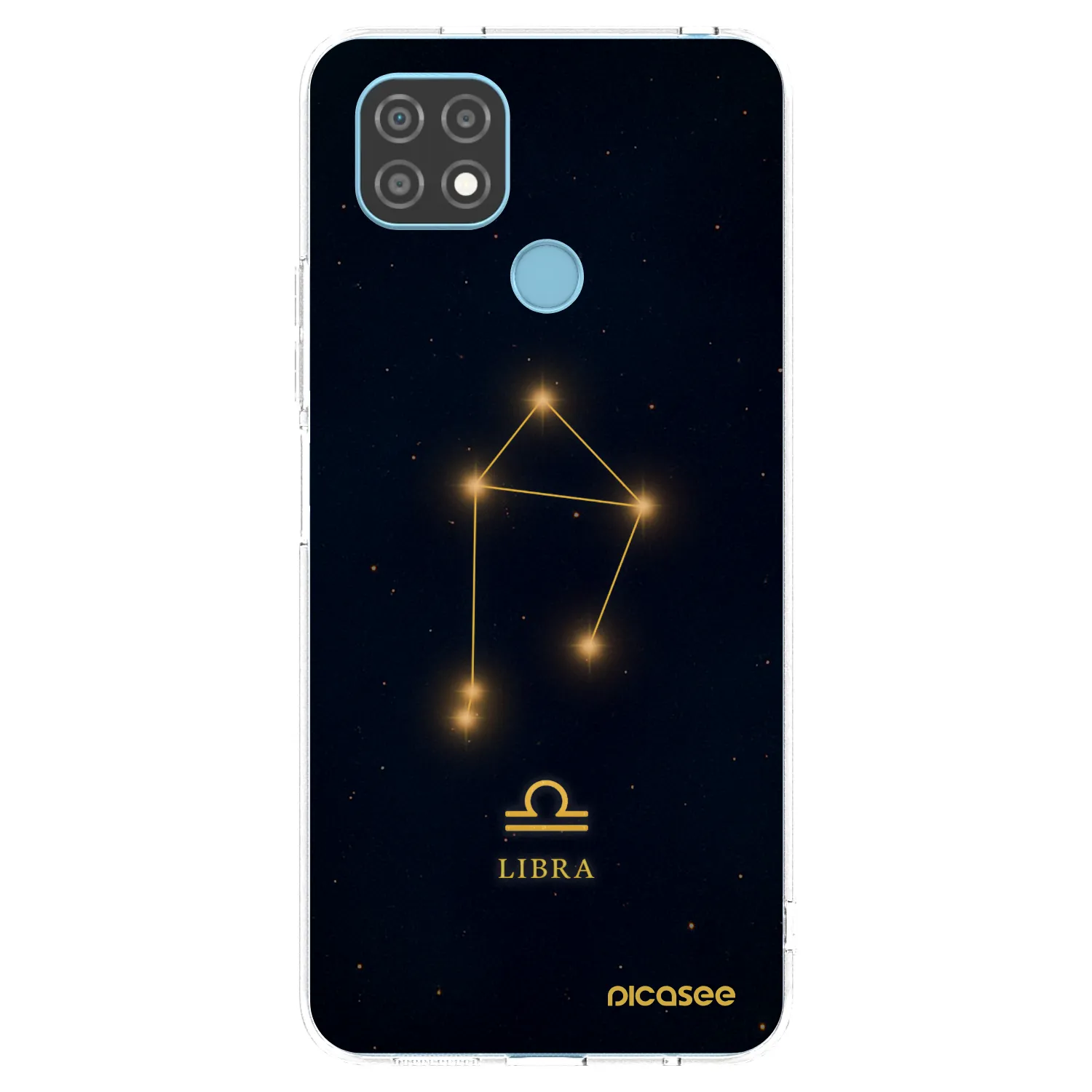 Picasee átlátszó szilikon tok az alábbi mobiltelefonokra Realme C21 - LIBRA