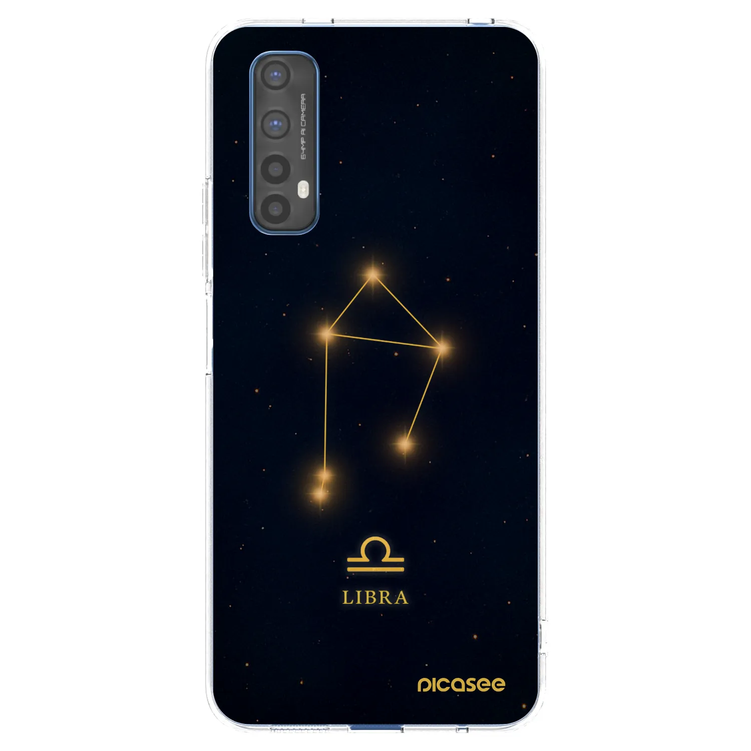 Picasee átlátszó szilikon tok az alábbi mobiltelefonokra Realme 7 - LIBRA