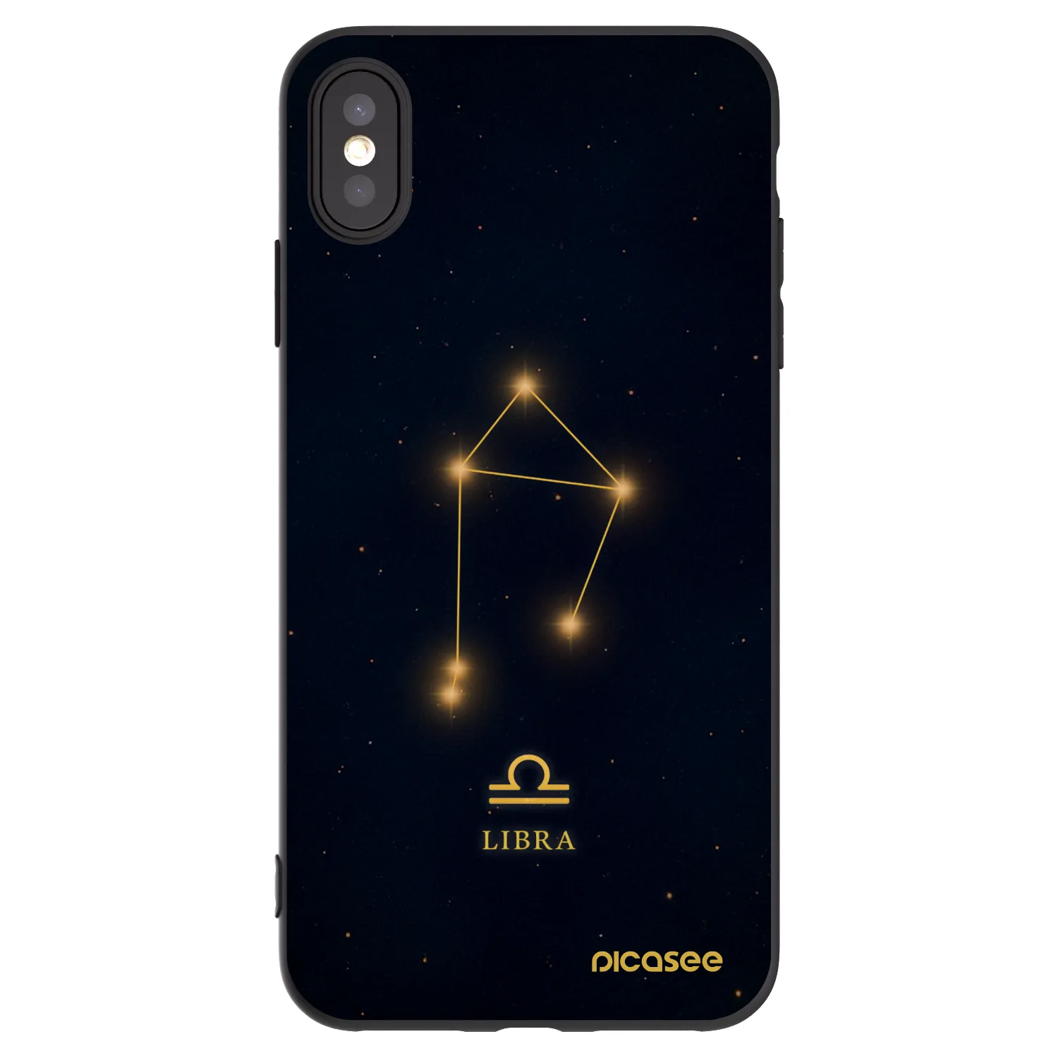 Picasee fekete szilikon tok az alábbi mobiltelefonokra Apple iPhone XS Max - LIBRA