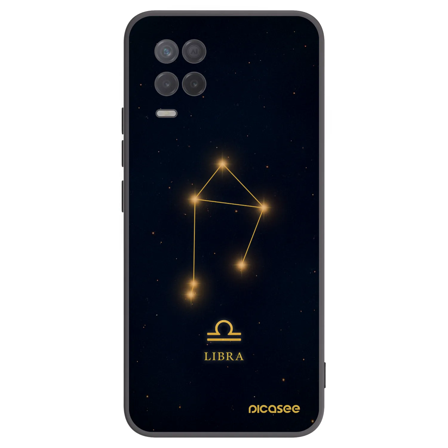Picasee fekete szilikon tok az alábbi mobiltelefonokra Realme 8 5G - LIBRA