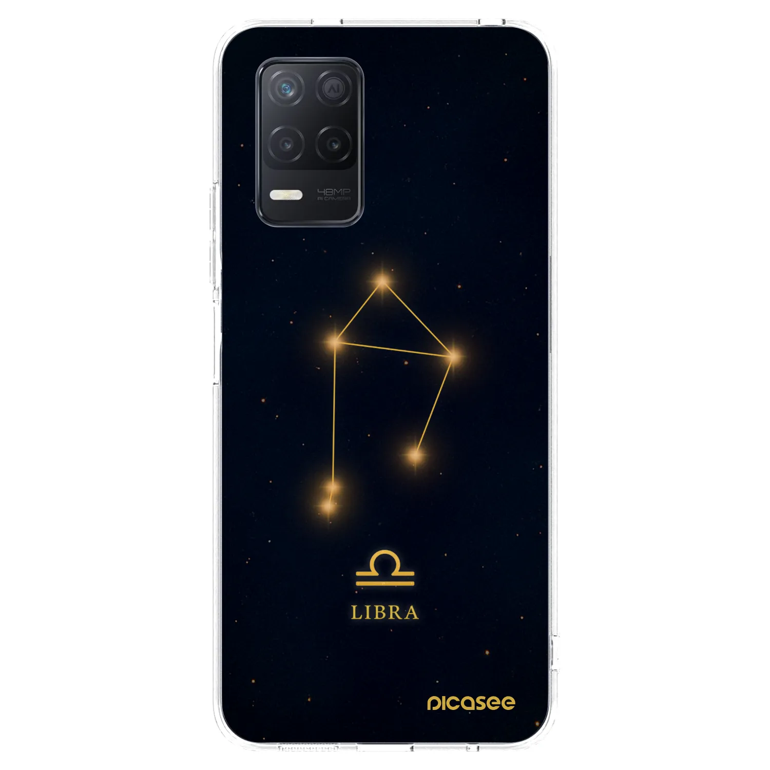 Picasee átlátszó szilikon tok az alábbi mobiltelefonokra Realme 8 5G - LIBRA